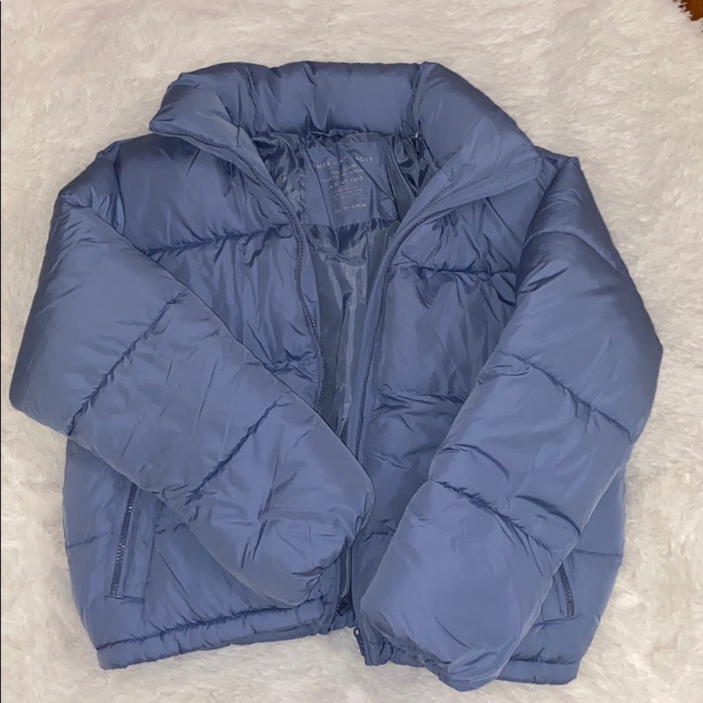 Baby Blue Puffer Jacket